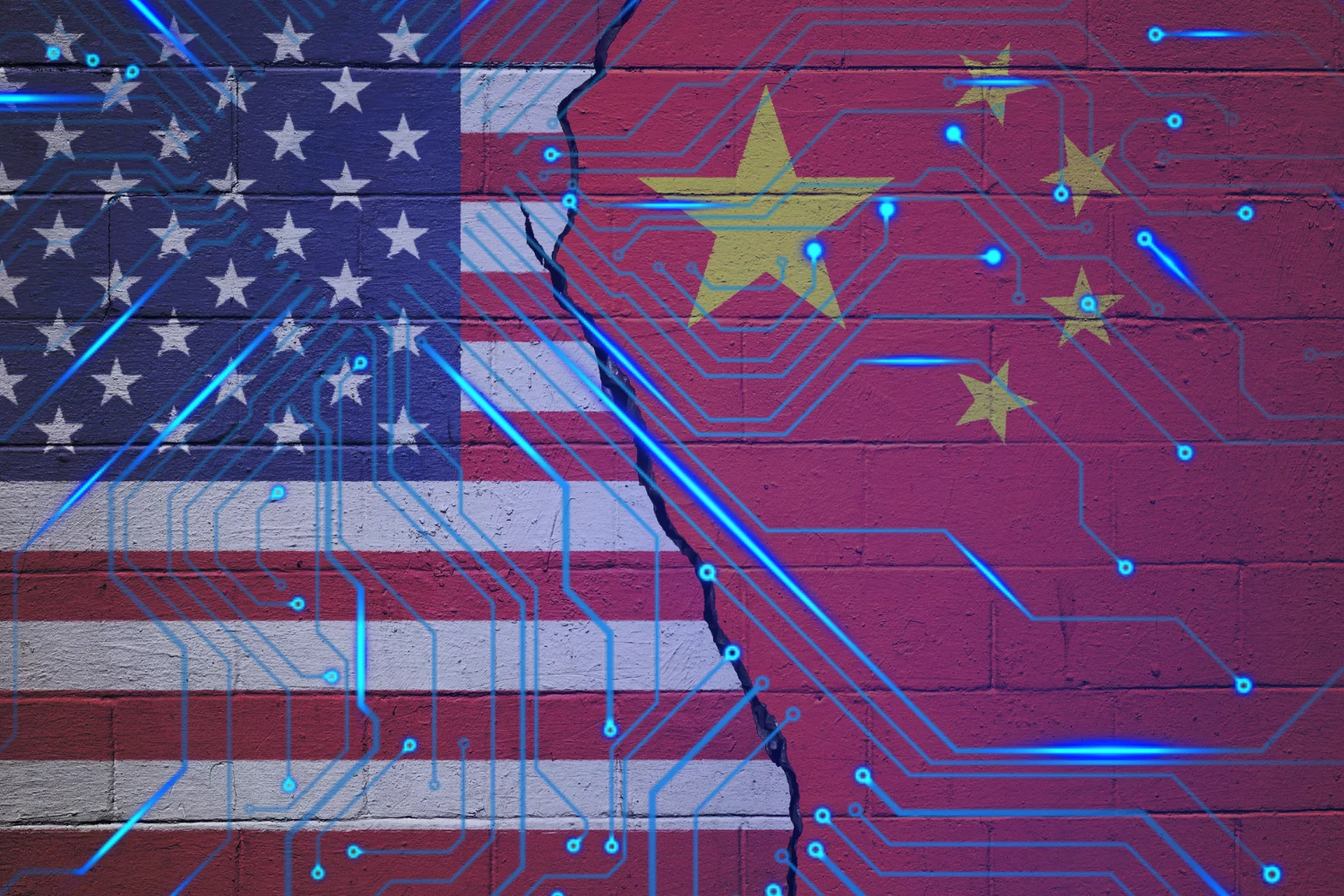 Representação de inteligência artificial e disputa tecnológica entre China e Estados Unidos