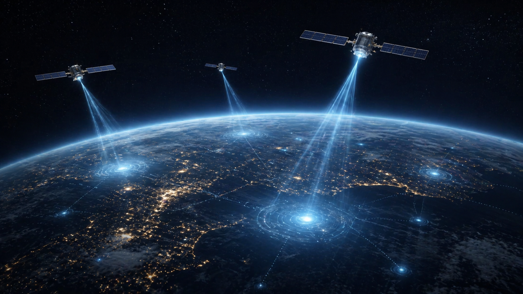 Smartphone conectado a satélites em uma área sem cobertura móvel