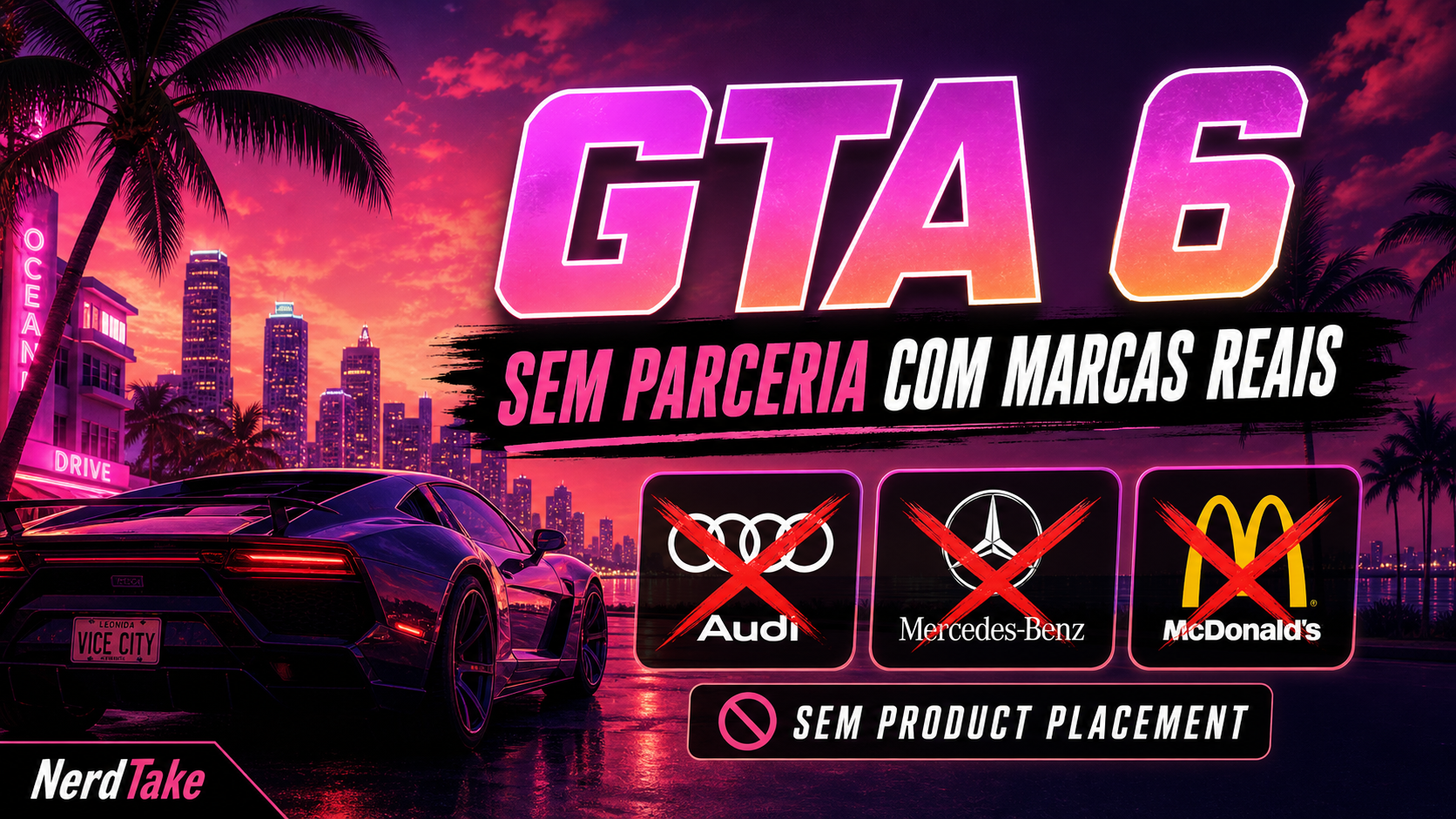 GTA 6 não deve ter marcas reais, e isso combina demais com a alma da franquia